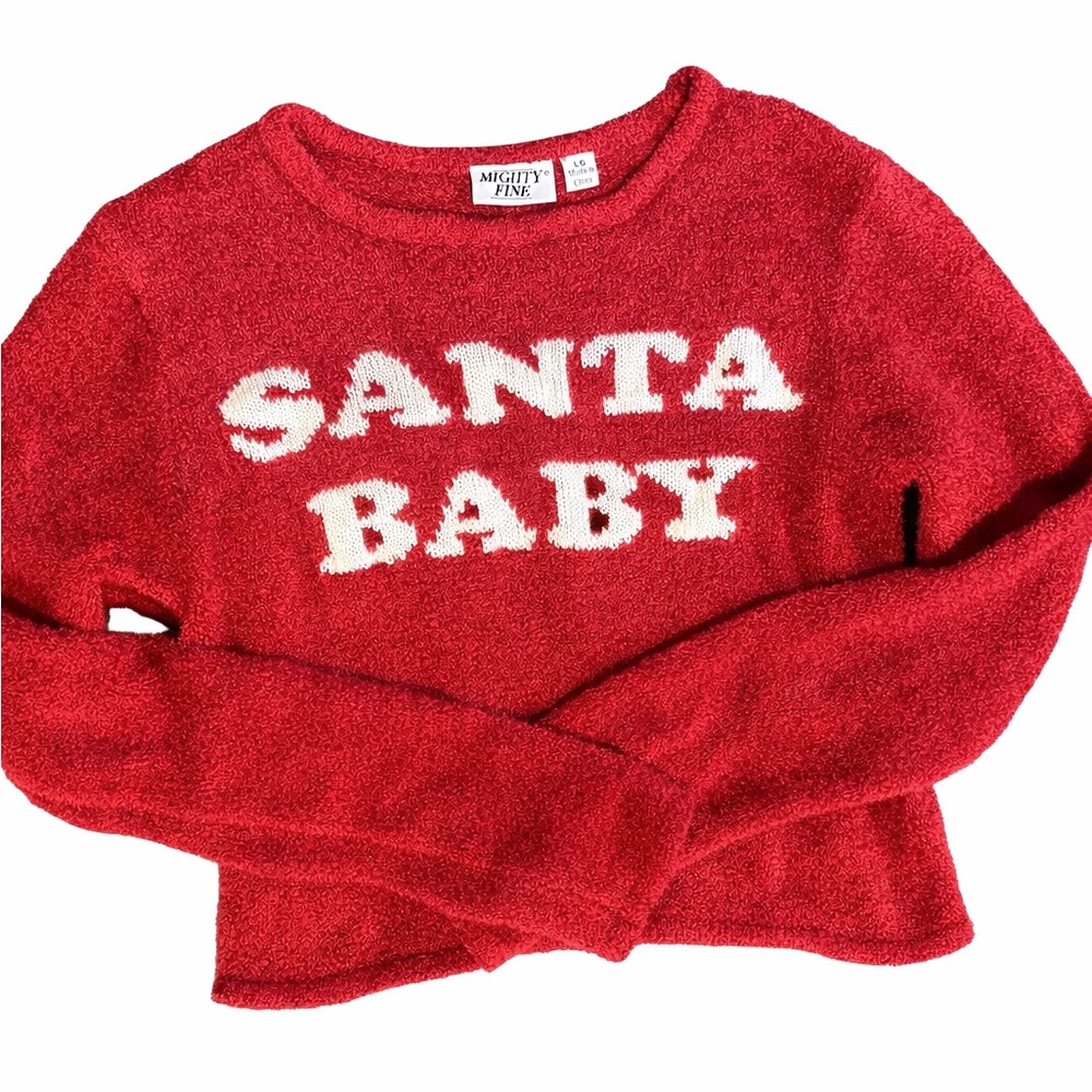 Mighty Fine Festive Red Sweater